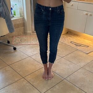 Good American Dark Blue Ankle Jeans